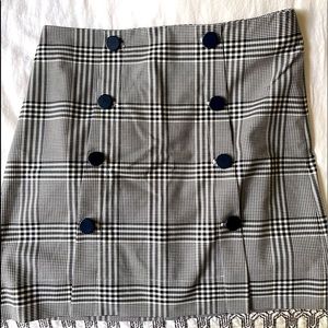 Plaid Navy Skirt